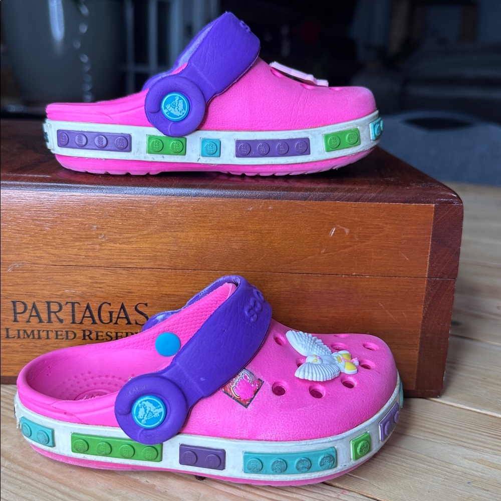 Crocs Girls Sz 6 C 7 pink - Picture 5 of 8